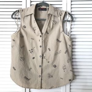 Vintage Oleg Cassini Sleeveless Top